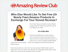 Tablet Screenshot of amazingreviewsclub.com